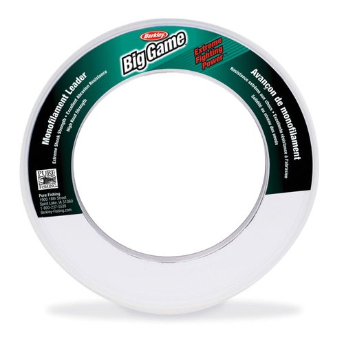 Berkley Trilene® Big Game™ Monofilament Leaders, Clear, 60lb | 27.2kg, 55yd | 50m Fishing Line, Suitable for Saltwater Environments