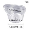 65 Pcs 5ml Disposable Eye Wash Cups Portable Plastic Measuring Cup Eye Flush Cleaning Cups