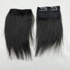 2pcs 100% Human Hair Short Thick Hairpieces Adding Extra Hair Volume Clip in Hair Extensions Brazilian Virgin Hair Topper for Thinning Hair Women and Men 2 packs Lot (8 inch, Natural Black)