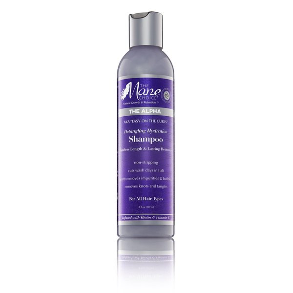 The Mane Choice The Alpha Easy On The Curls Detangling Hydration Shampoo, Gentle, Non-Stripping Clarifying Shampoo, Helps Remove Knots & Tangles, Supports Natural Hair Growth & Retention, 8 oz