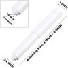 2 Pieces Toilet Paper Holder Roller Spindle Replacement Rod Plastic Spring Loaded (White)