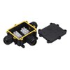 Junction Box Outdoor Waterproof IP68 3 Way Plug Line M25 Coaxial Cable Connector Wire Range 4 to14mm Electrical External Power Cord Junction Boxes