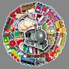 100 Pcs Train Stickers, Vinyl Waterproof Train Stickers for Water Bottles, Laptop, Notebook, Scrapbook, Luggage, Cell Phone, Skateboard, Helmet, Train Party Favors