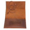 Boshiho Genuine Leather Roll Up Tobacco Pouch with Rolling Tip Paper Holder Slot (Brown (S))
