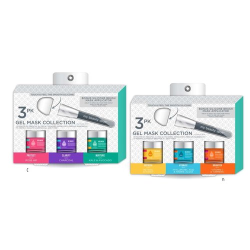 My Beauty Spot FA1057C 3-Pack Gel Mask Collection with Free Applicator