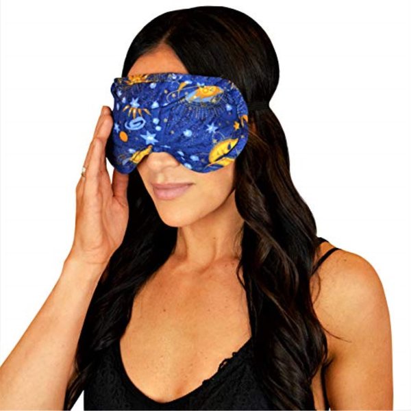 Nature's Approach Aromatherapy Lavender Eye Pillow with Satin Backing Herbal Pack, Celestial Indigo