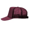 OTTO Polyester Foam Front 5 Panel High Crown Mesh Back Trucker Hat - Burg. Marn