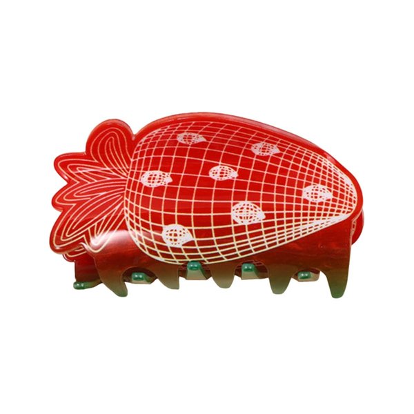 Generic Cartoon Geometric Carrot Hair Clip,Acrylic Claw Clip for Women,Women Hair Accessories, 1 Count (Pack of 1)