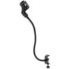 Clip-on Desktop Microphone Stand, Flexible Gooseneck Desk Mic Stand, Microphone Arm Stand with Clip, 3/8” to 5/8” Microphone Holder for Podcasting, Radio, Lectures, Singing, Live Streaming
