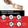 scottchen PRO Welding Spoon Copper Welding Spoon Welders Helper,3 Plate Set, Flat/Curved/Angle Copper Paddle Backer