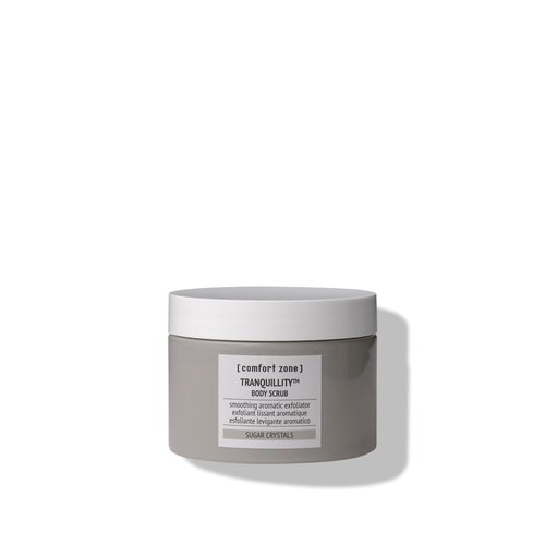 [ comfort zone ] Tranquillity™ Body Scrub, Soothing Aromatic Gentle Exfoliator Enriched with Sugar Crystals and Amaranth & Almond Essential Oils, for an Instantly Smoother and Softer Skin, 10.06 Oz.