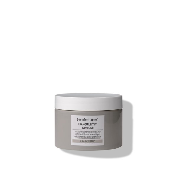 [ comfort zone ] Tranquillity™ Body Scrub, Soothing Aromatic Gentle Exfoliator Enriched with Sugar Crystals and Amaranth & Almond Essential Oils, for an Instantly Smoother and Softer Skin, 10.06 Oz.