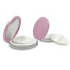 zaoalife 2 Pcs Loose Powder Container,3g Reusable Plastic Empty Powder Case Loose Powder Compact Case with Mirror and Net Sifter,Portable Makeup Powder case