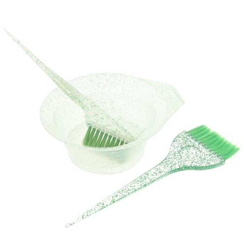 IWOWHERO 1Set Hair Coloring Brush with Mixing Bowl Hair Dye Brush and Bowl Kit for Hair Coloring and Dyeing