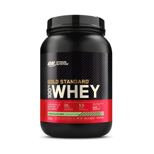 Optimum Nutrition Gold Standard 100% Whey Protein Powder, Chocolate Mint, 2 Pound (Packaging May Vary)