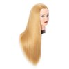 Hairingrid 26"-28" Mannequin Head Hair Styling Training Head Manikin Cosmetology Doll Head Synthetic Fiber Hair and Free Clamp Holder (R71919W2720)