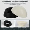 JWPC Bulldog Bowl Anti-Slip Dog Cat Dish Detachable Rubber Dog Bowl Pet Sterile Tilted Pet Feeder Slope Base (Black, 2 Cup (Small/Medium Dog))