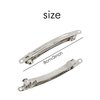 Cinaci 20 Pack 2.4 Inch / 3 Inch/ 4 Inch Blank Silver Metal DIY Craft French Barrettes Snap Hair Clips Pins for Women Girls Hair Accessories (3 Inch)