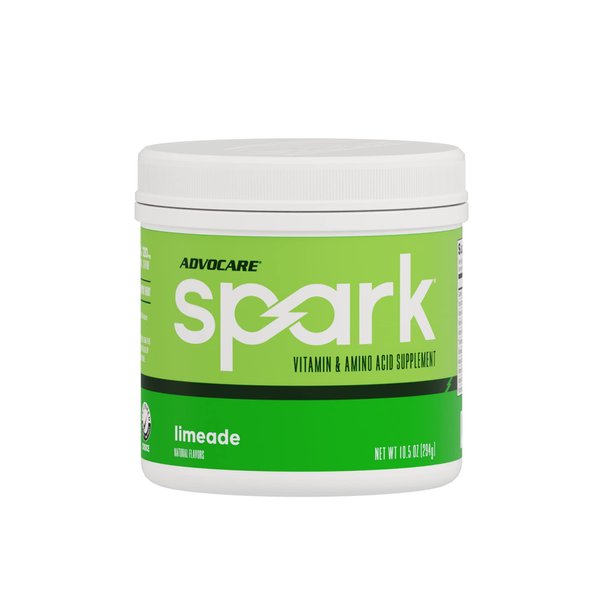 AdvoCare Spark Vitamin & Amino Acid Supplement - Focus & Energy Drink Powder Mix with Vitamin A, B-6, C & E - Also Includes L-Carnitine & L-Tyrosine - Limeade, 10.5 oz