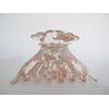 Generic Pink white clear marbled hair claw clip medium fine hair