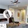 Ceiling Fan Pull Chain Ornaments Extension Chains with Decorative Light Bulb and Fan Cord 13.6 Inches Fan Pull Chain Set For Ceiling Light Lamp Fan Chain (Nickel)