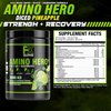 FXSUPPS Amino Hero Sour Ice Flavor (50 Servings) | Post-Workout Recovery Drink for Men and Women | Energy Powder Mix with BCAA, EAA, and Electrolytes | Promotes Endurance and Healthy Muscles - 2 Pack