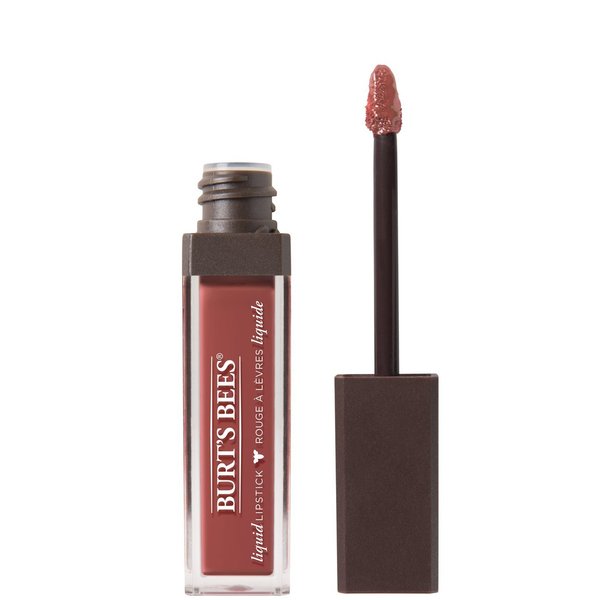 Burt's Bees 100% Natural Glossy Liquid Lipstick, Tidal Taupe, 1 Tube