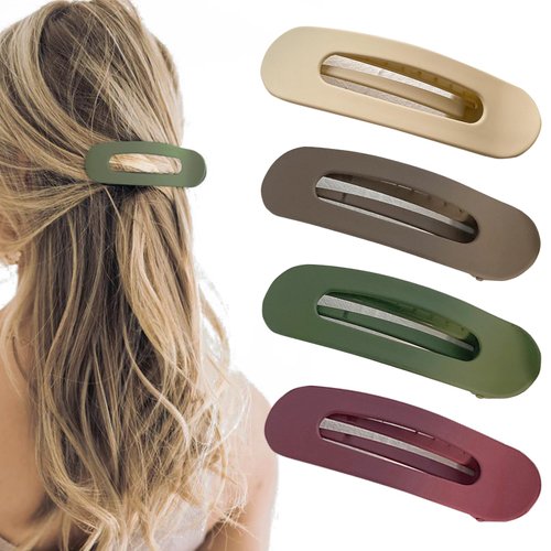 Flat Hair Clips for Women | Lay Down Claw Clip for Thick Hair Thin Hair | Lay Down Claw Clip | Big Flat Clips for Girls | Holiday Gift | Flat Claw Clips