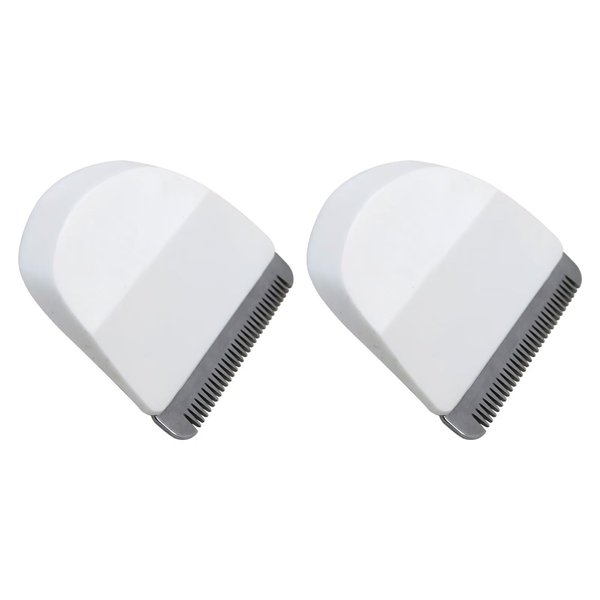 ATIODYUUK New Replacement Trimmer Blades for Professional Peanut Snap On Clipper/Trimmer Blade #2068-300 Compatible with Wahl Peanuts Hair Clipper (White, 2-pack)