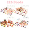 Bargain House 150 Pcs Miniatures Food Drinks Bottles Doll Accessories 1:12 Playset Pretend Play Kitchen Game Party Toys Mini Things Stuff Tiny Baking Landscape Micro Mart, Multicolor