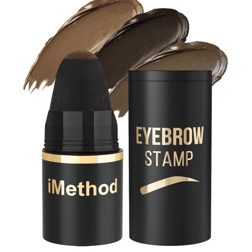 iMethod Eyebrow Stamp for Eyebrow Stencil Kit - Brow Stamp Refill Eyebrow Pomade, Ash Brown
