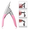 DNHCLL Pink Acrylic Nail Clipper False Nails Cutter Fake Nail Clippers Nail Tip Trimmer for Nail Art Professional Manicure Tools Clip Tool