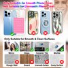 2Pcs Silicone Suction Cup Phone Case Mount Double Sided, Phone Accessories Hands-Free Sticky Phone Grip for Selfies and Videos, Anti-Slip Phone Suction Grip for iPhone and Android, Light Pink