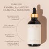 GOLDEN HOUR BOTANICALS All Natural Organic Skin Care Products Made in USA, Vegan, Cruelty Free Balancing Charcoal Cleanser Gel, Hydrating Facial Cleanser with Hyaluronic Acid, 4floz/118ml, Enigma