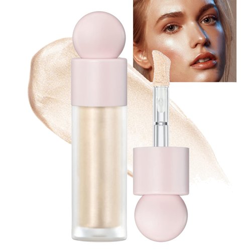 Greyghost Liquid Highlighter Stick, Liquid Illuminator Face Highlighter, Smooth Face Blush Wand For Face & Body (#01)