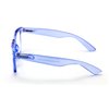V.W.E. Transparent Neon Color Deluxe Reading Glasses - Comfortable Stylish Simple Readers Magnification (Blue, 2.00)