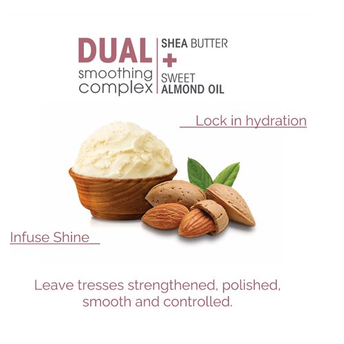 GIOVANNI 2chic Frizz Be Gone Conditioner - Anti Frizz Natural Hair Smoothing Formula with Shea Butter & Sweet Almond Oil, Macadamia, Color Safe, Vegan - 8.5 oz.