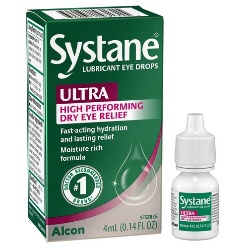 Systane Ultra Lubricant Eye Drops,0.14 Fl Oz (Pack of 1)