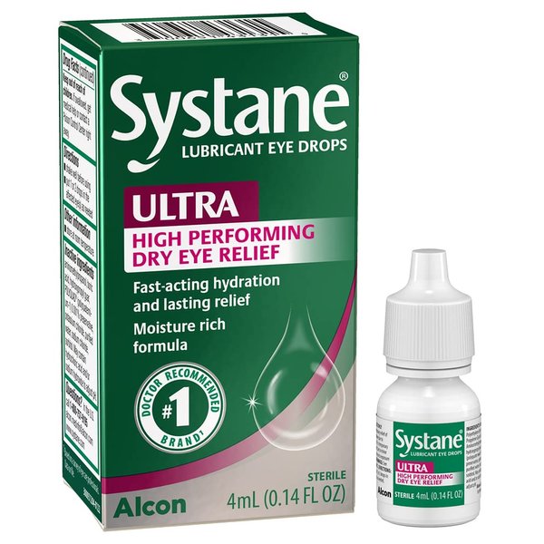 Systane Ultra Lubricant Eye Drops,0.14 Fl Oz (Pack of 1)