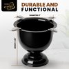 Stinky Cigar Ashtray, Tall and Deep Windproof Cigar Ashtray, 4 Stirrups, Jet Black