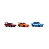 Jada Fast & Furious 3 Piece Set Nano Hollywood Rides Series 1 Diecast Model Cars