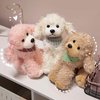 Ruzucoda Plush Poodle Dog Puppy Stuffed Animals Toys Dolls Kids Gifts 9 Inches (White)