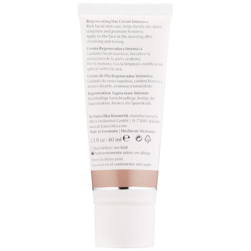 Dr. Hauschka Regenerating Day Cream Intensive, rich facial skin care, helps fortify the skin's structure and promote firmness, 1.3 Fl Oz
