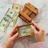 BSIRI Magic Box- Secret Box Brain Teaser Wooden Puzzle Boxes with Hidden Compartments. Ideal Mystery Box, Money Box, Jewelry Box, 3D Puzzle Lock Box, Gift Card, and Money Puzzle Box (Credit Card Size)