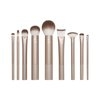Real Techniques Au Naturale Makeup Brush Kit, For Foundation, Powder, Eyeshadow, Blush, Bronzer, & Concealer, Premium Quality Face Brushes, 9 Piece Set