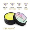 BRAWNA Pro PMU Mapping Kit for Eyebrows and Lips, 1 Countour Yellow Mapping Paste, 1 Yellow Mapping String, 1 Angled Eyebrow Brush