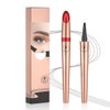 Magic Eyebrow Pencil 1Pcs Eyebrow Pencil 3D Microblading Eyebrow Pencil with 4 Fork Tip, Waterproof Long-Lasting Natural Makeup Fine Stroke Eyebrow Pencil (Black)