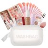 26Pc Full Face Makeup Set Gift Surprise for Women Cosmetic Essential Starter Bundle Include 24 Colors Eyeshadow Palette, Lipstick,13-NI-1 glamour-brush set. Pack Flawless (DEEP-BEIGE C2c, ONE SIZE)