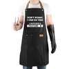 VIISPIRIT Father's Day Gifts for Dad, Funny Men Apron with 3 Tool Pockets Adjustable Neck Strap, Waterproof, Valentine's Gifts from Wife for Husband, Friends, Birthday Gifts, BBQ Cooking Chef Apron