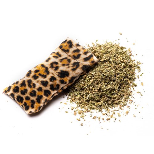 DesertUSA Purrfect Pounce Refillable Cat Toy with Catnip Included - Handmade in The USA, Interactive Leopard Design - Easy Refill Opening